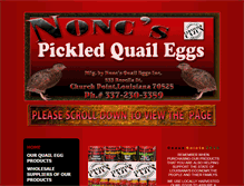 Tablet Screenshot of noncsquaileggs.com